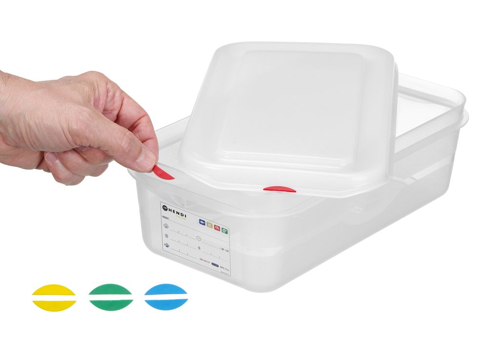 Behälter GN 1/4 Polypropylen - GN 1/4 - 2,8L - Transparent - 265x162x(H)100mm