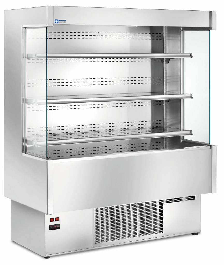Meuble Réfrigéré 'Libre Service' INOX | 4 Etagères Réglables | +3/+6°C | Disponible en 5 largeurs