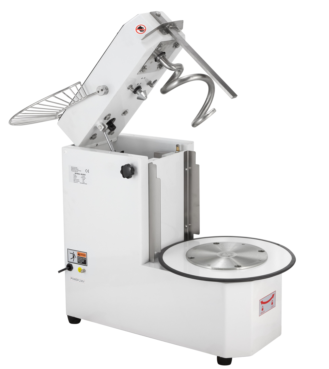 Teigknetmaschine ECO 30 Liter 230 Volt - variabler Kopf