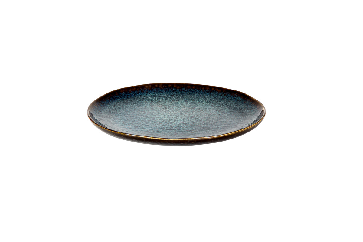 Bord Eccentric 28 cm Blauw Stoneware