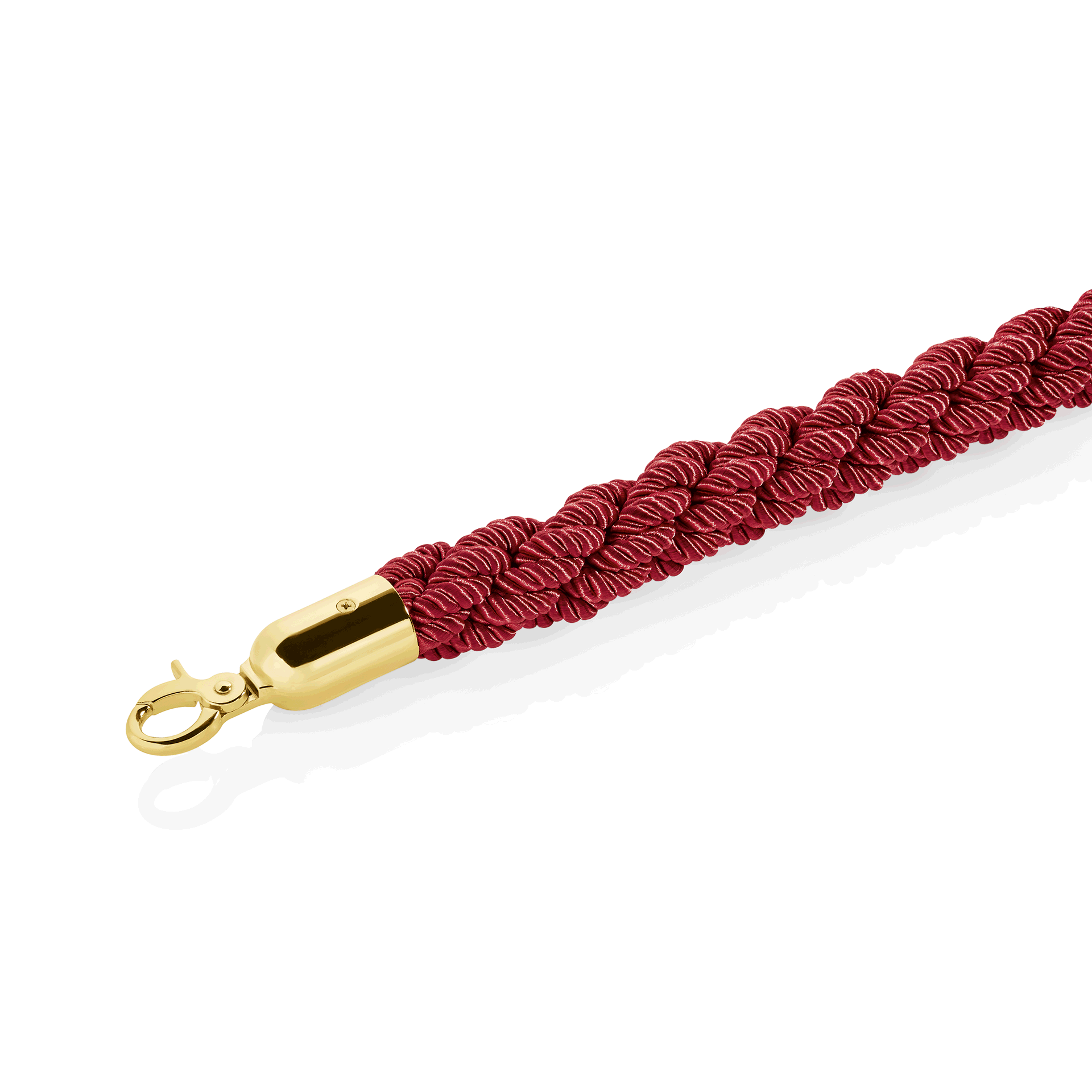 Cordon de liaison CLASSIC, Ø 3,2 cm, 1,5 m, rouge, doré, polyester, acier inoxydable
