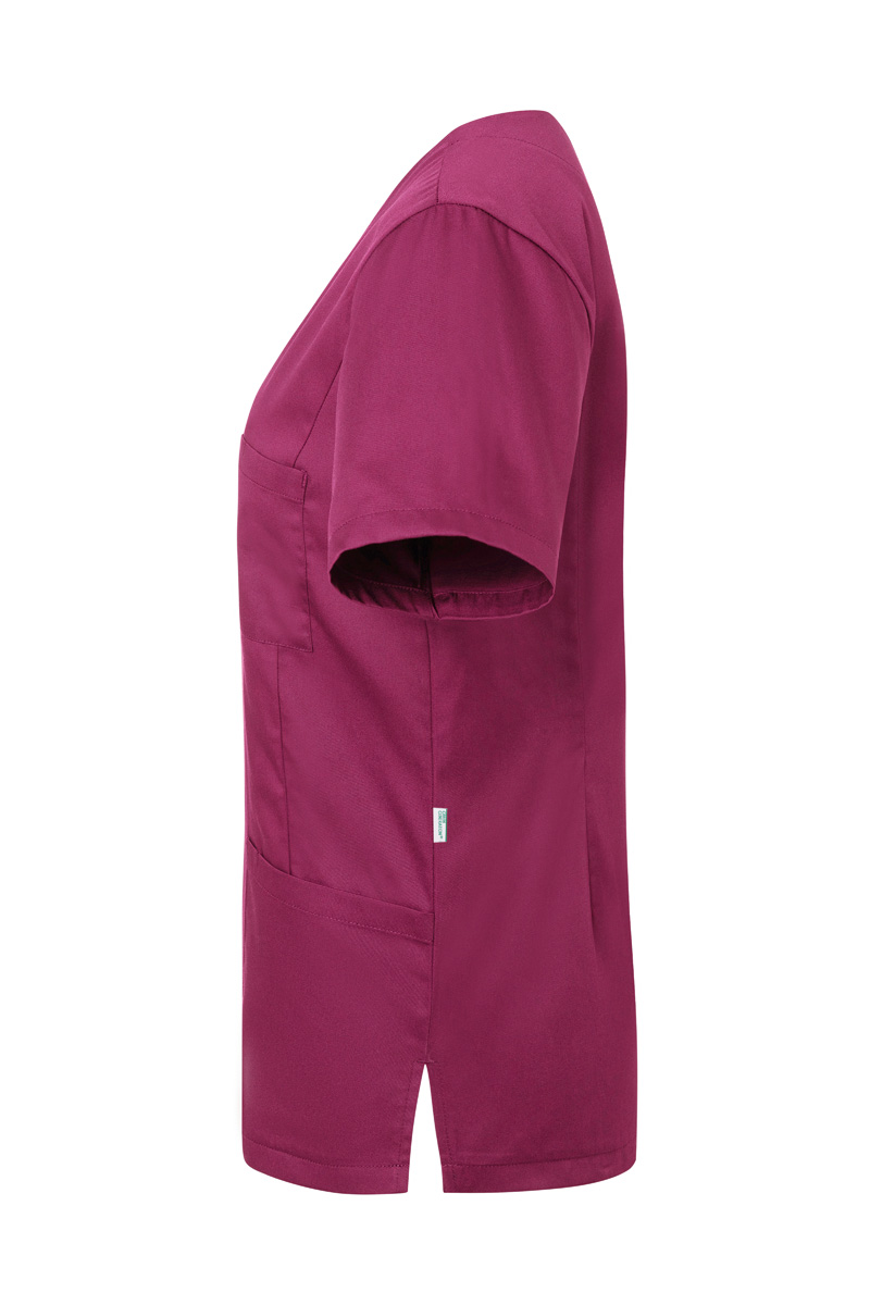 Kurzarm Damen-Schlupfkasack Essential, aus nachhaltigem Material - Fuchsia - L