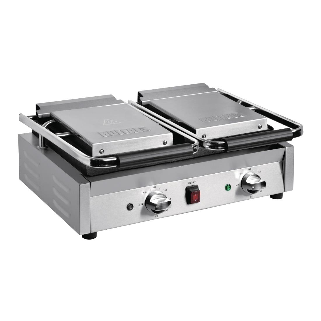 Bistro Dubbele Contactgrill Glad/Glad | 2900W | 550x395x(H)210mm