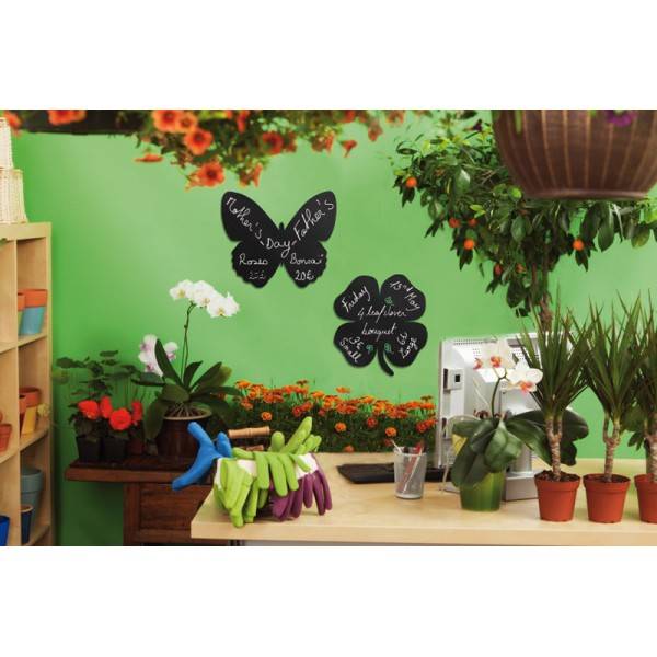 Silhouette Wand Kreidetafel Schmetterling | Inkl. Kreidestift