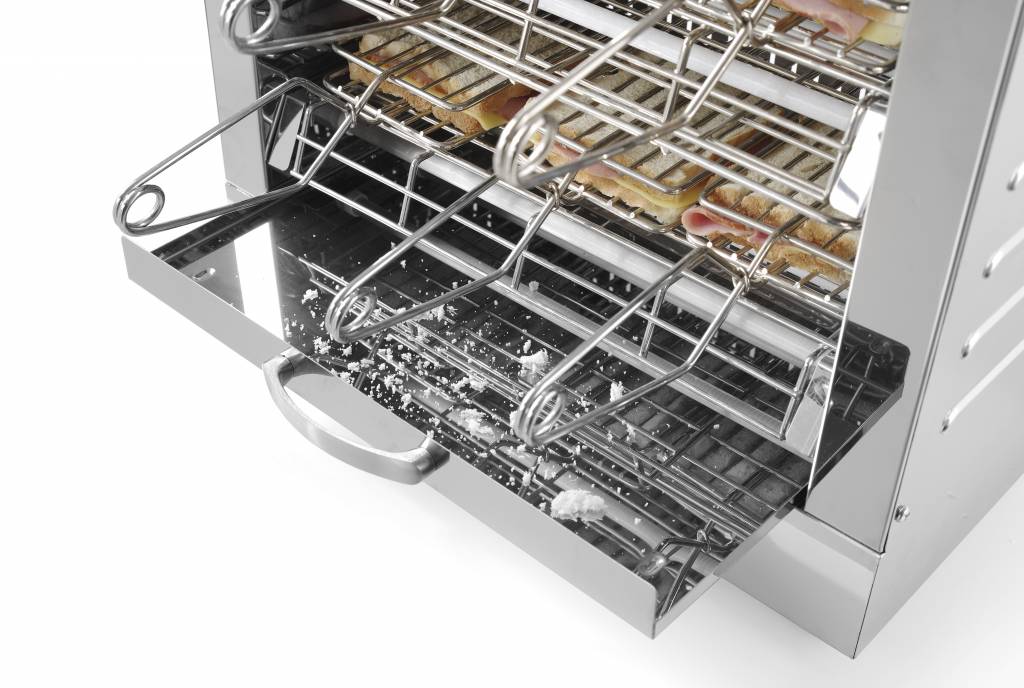 Quarz Toaster |  2 Ebenen |  6 Toastzangen | 438x290x(h)402mm