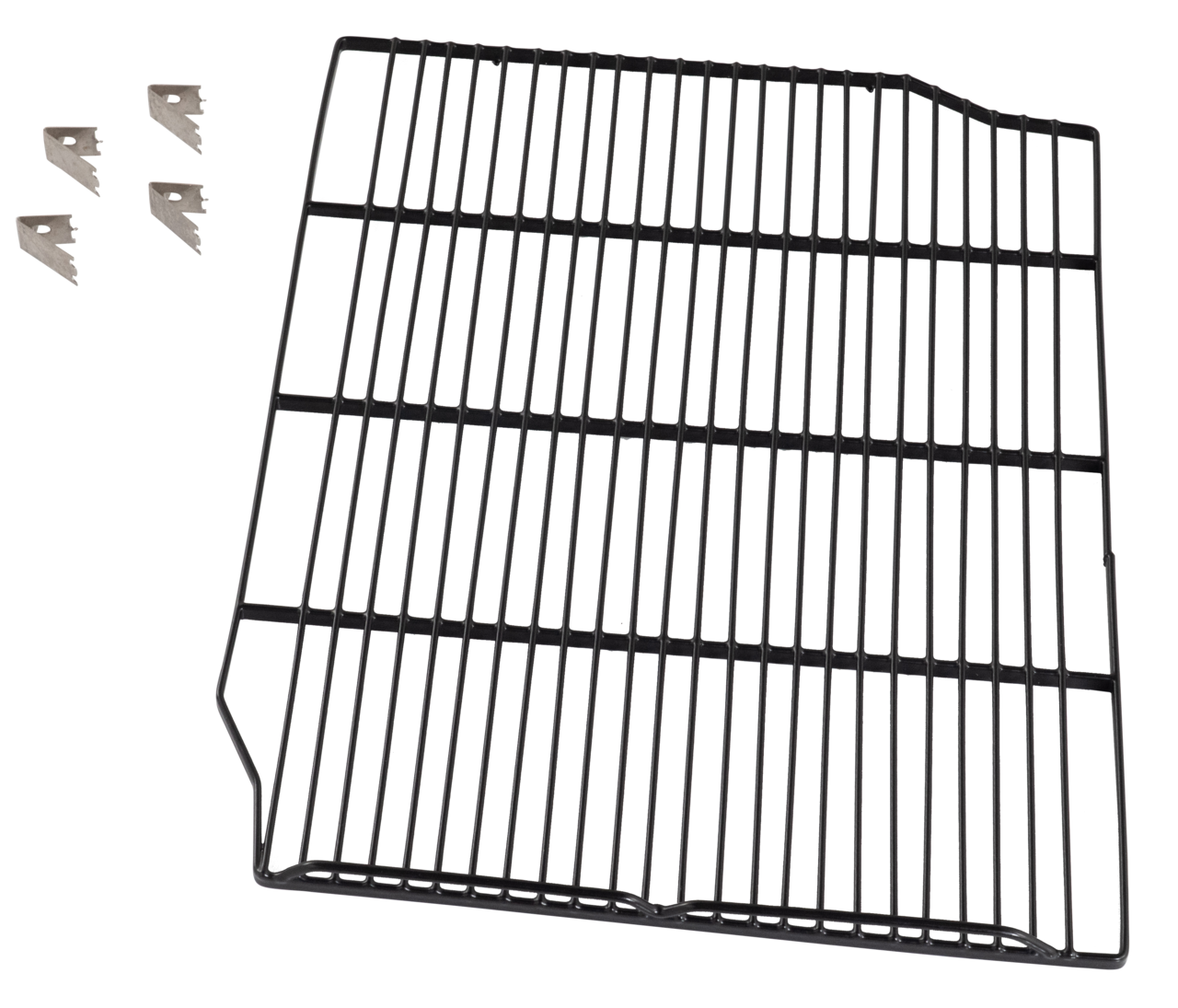1 Rost links (schwarz) und 4 Clips 