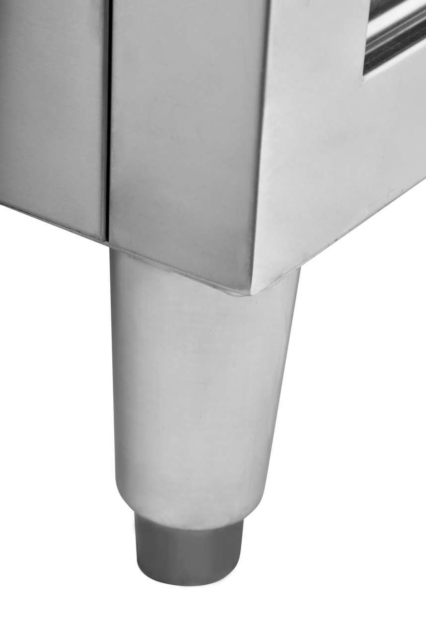 Armoire de travail en inox Basic 100x70 avec dosseret 100 mm
