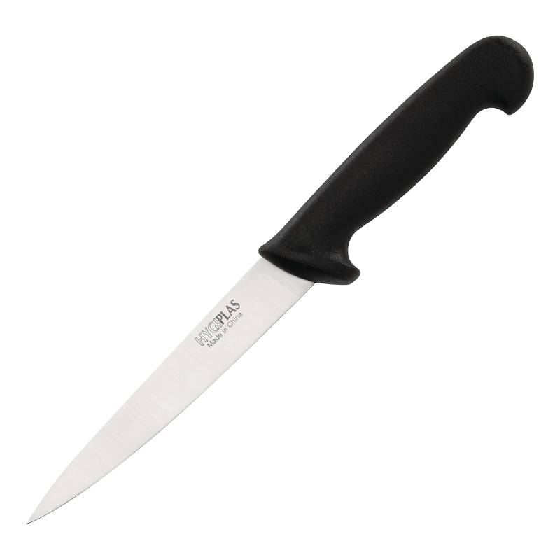 Couteau à Filet Noir - Hygiplas - Lame 150mm