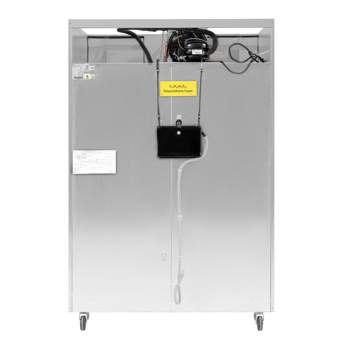 Polar U-Serie Energieeffizienter Doppeltür-Gefrierschrank 1400Ltr