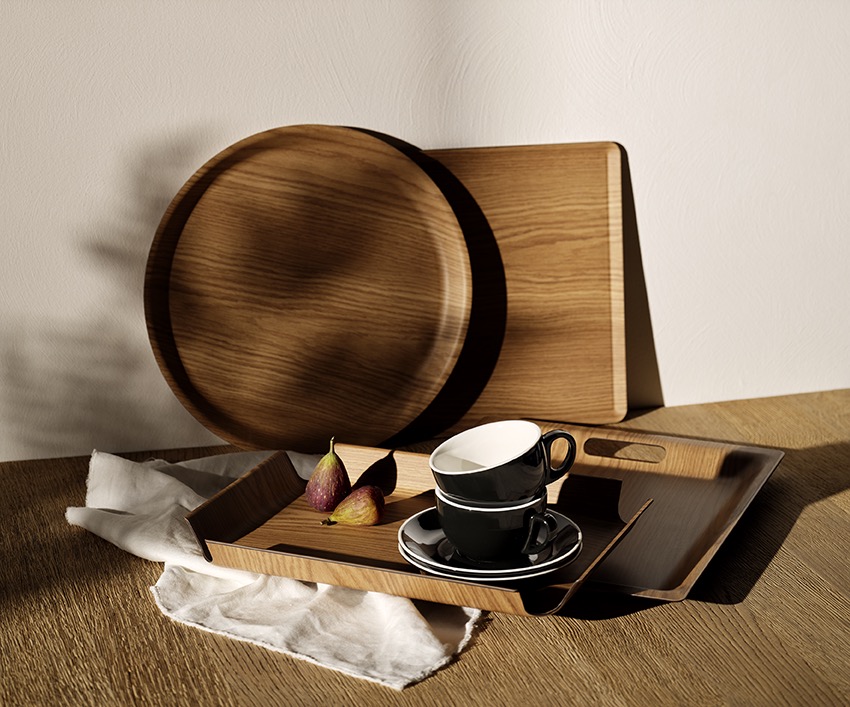 Caffè Latte Untertasse Set ITALIA BLACK, für 4998 035, Set á 6 Stück, Porzellan