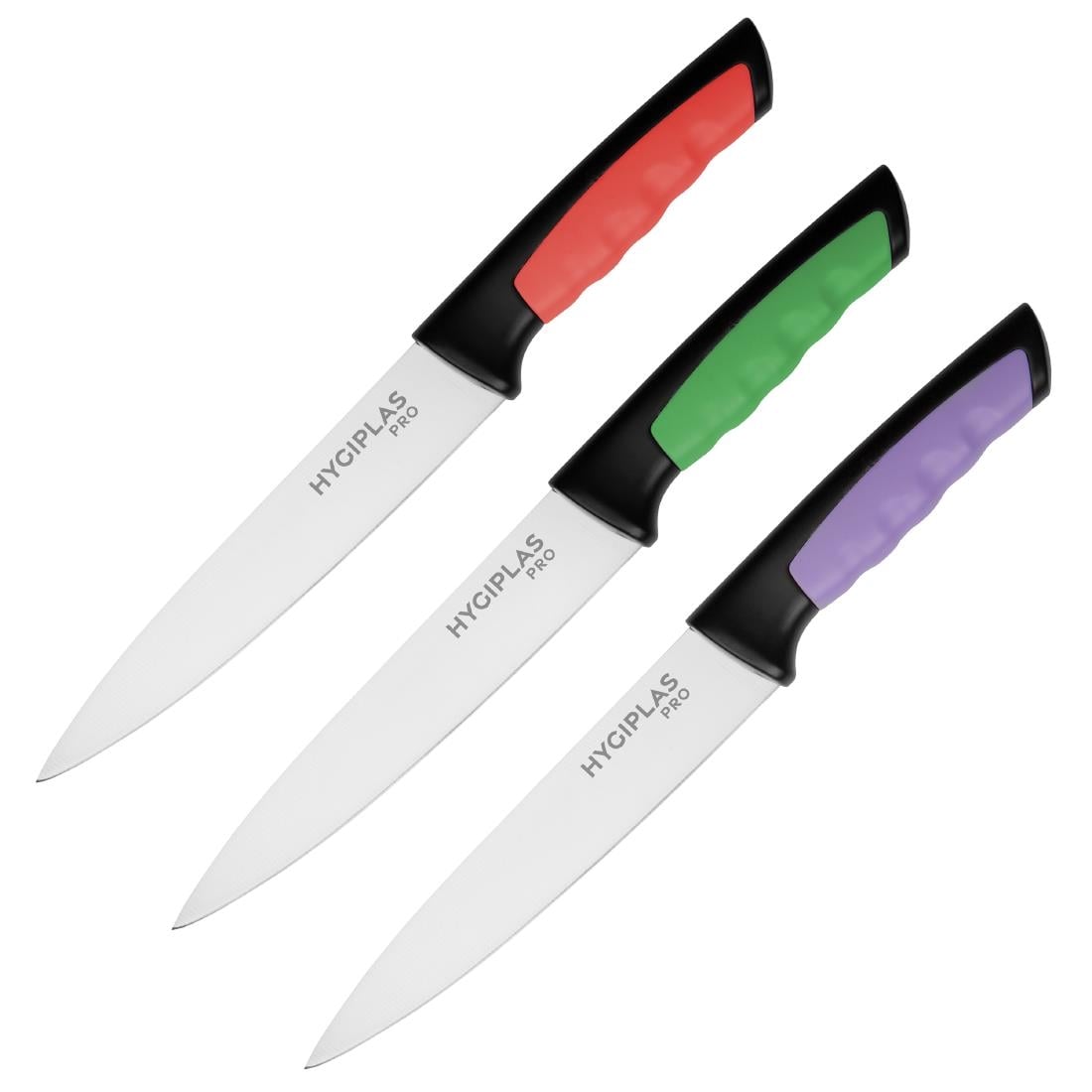 Couteau de cuisine Hygiplas Pro vert 16cm