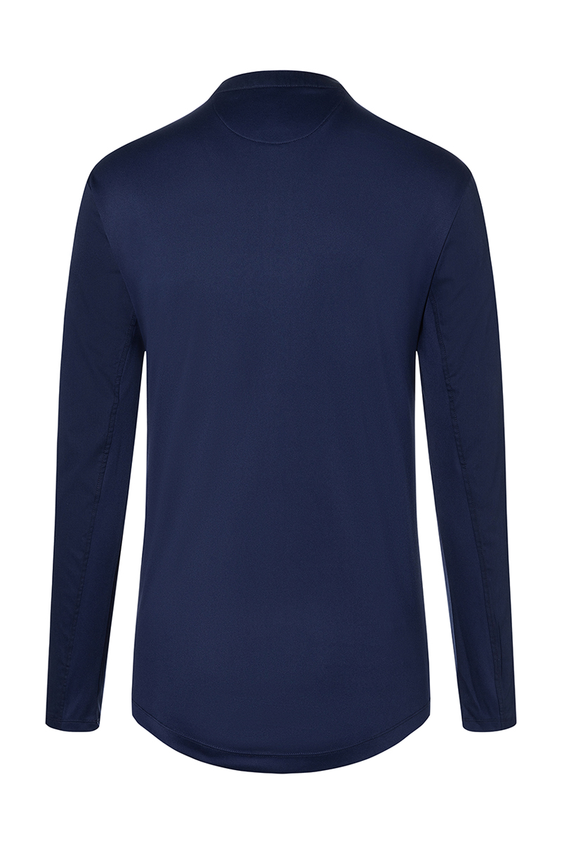 Langarm Arbeitsshirt Performance - Marine - XL