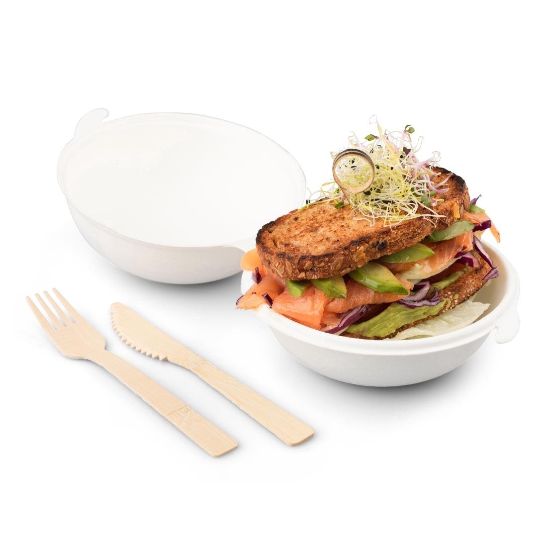 Fourchettes en bambou Sier Disposables 170 mm (lot de 50)