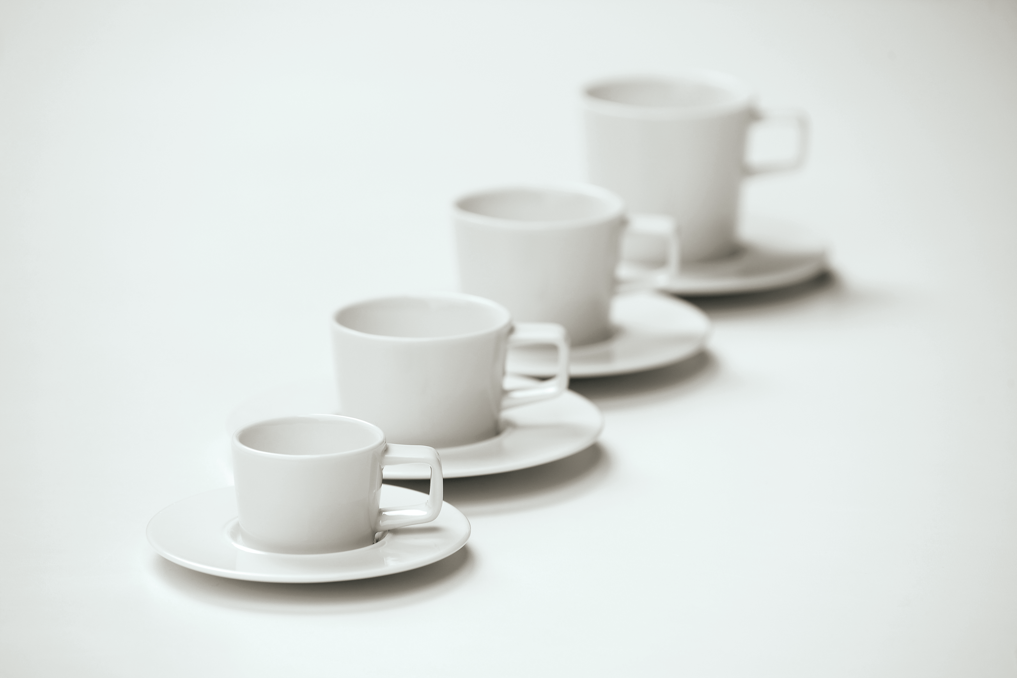 Espressokop White Delight 7 cl Wit Porselein