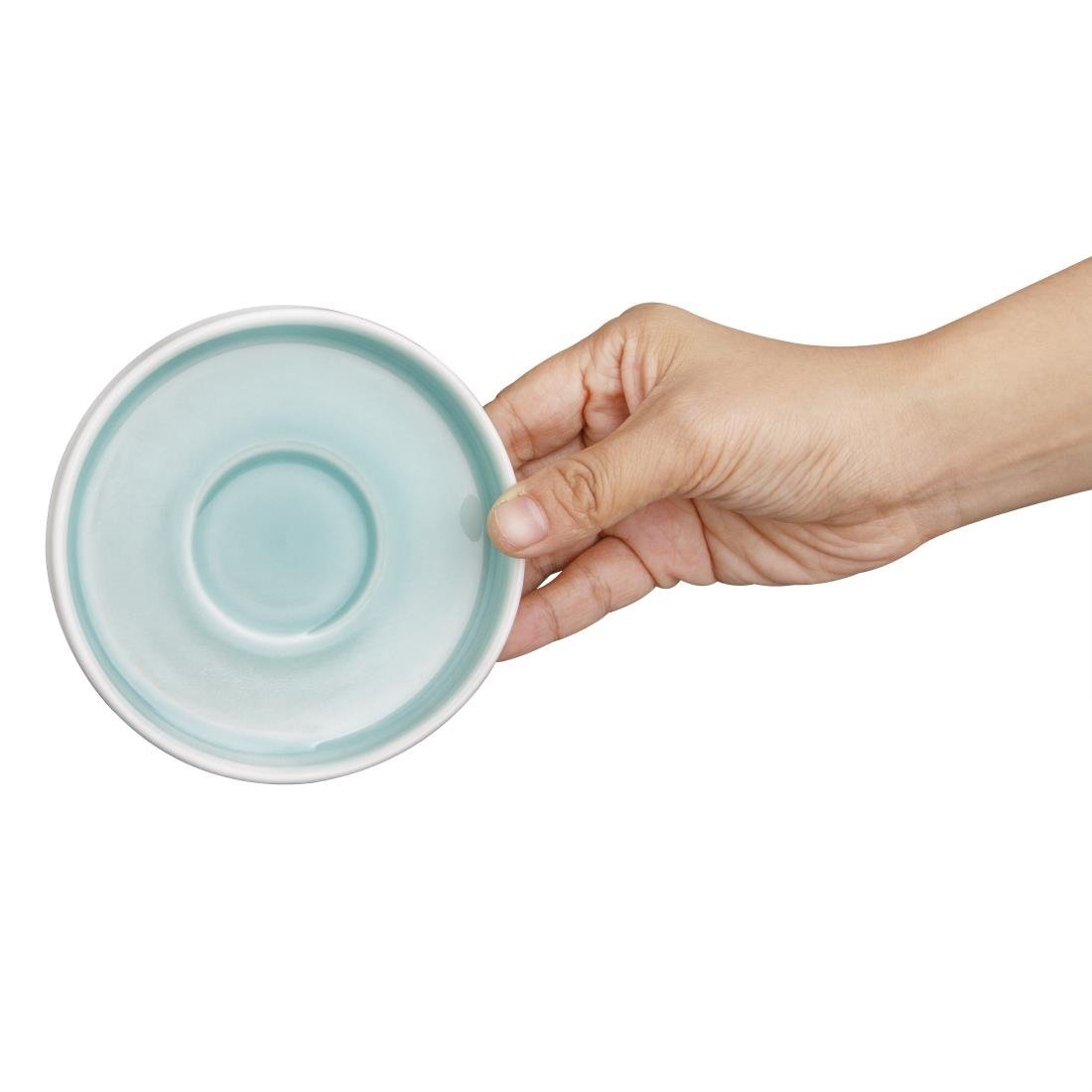 Soucoupes Olympia Fondant vertes 115mm (lot de 6)