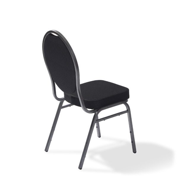 Palace chaise de banquet ignifuge Noir 44x52x95cm (BxTxH), Rembourrage en mousse, 50320