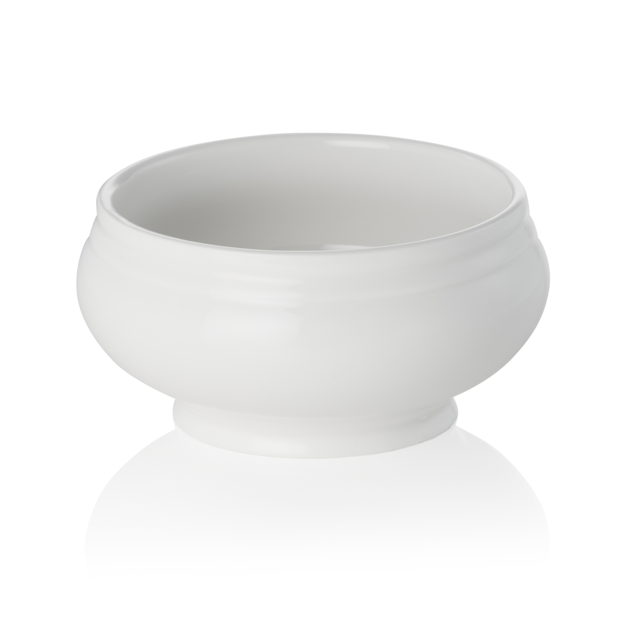 terrine, 0,5 ltr., Ø 12,5 cm, wit glanzend porselein