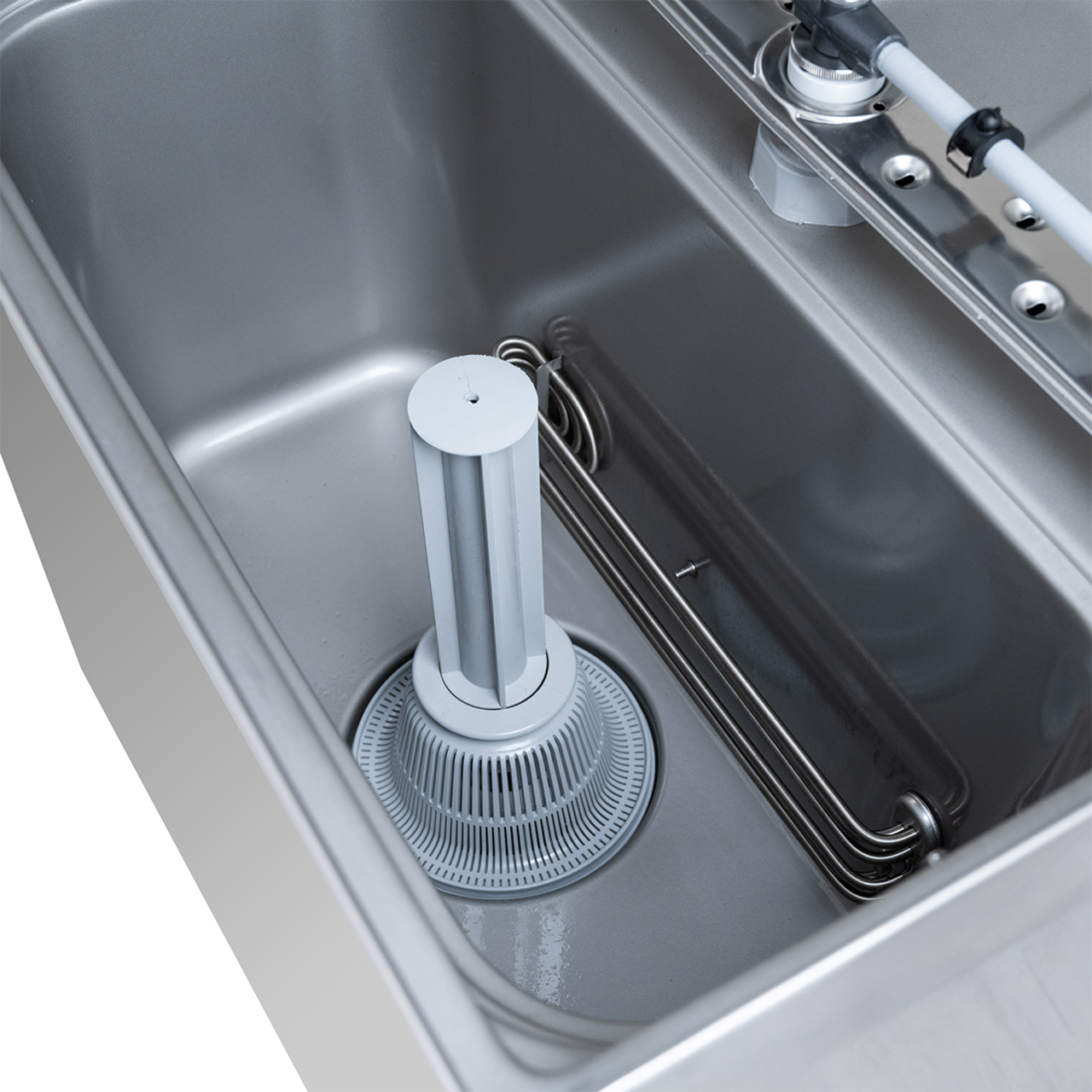 Kapvaatwasser ECO 54 SLE 50x50 cm korfmaat, met reiniger- en glansmiddeldoseerder, met afvoerpomp en waterontharder, Gemaakt in Europa, 400 Volt