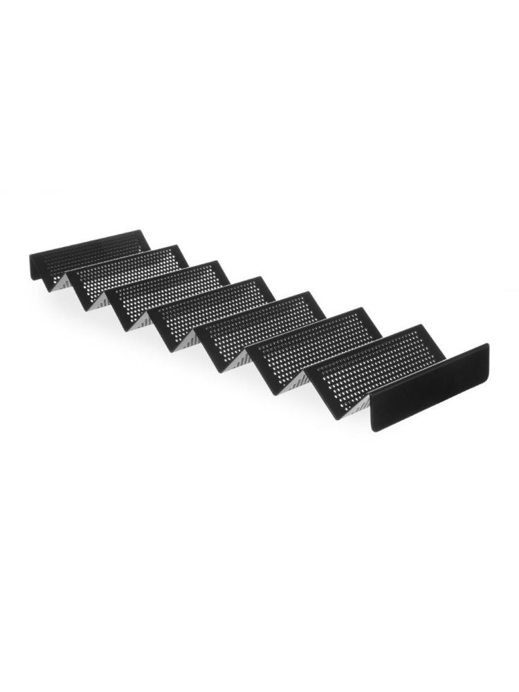 Support pour sandwich/hot-dog - perforé - Noir - 580x170x(H)40mm