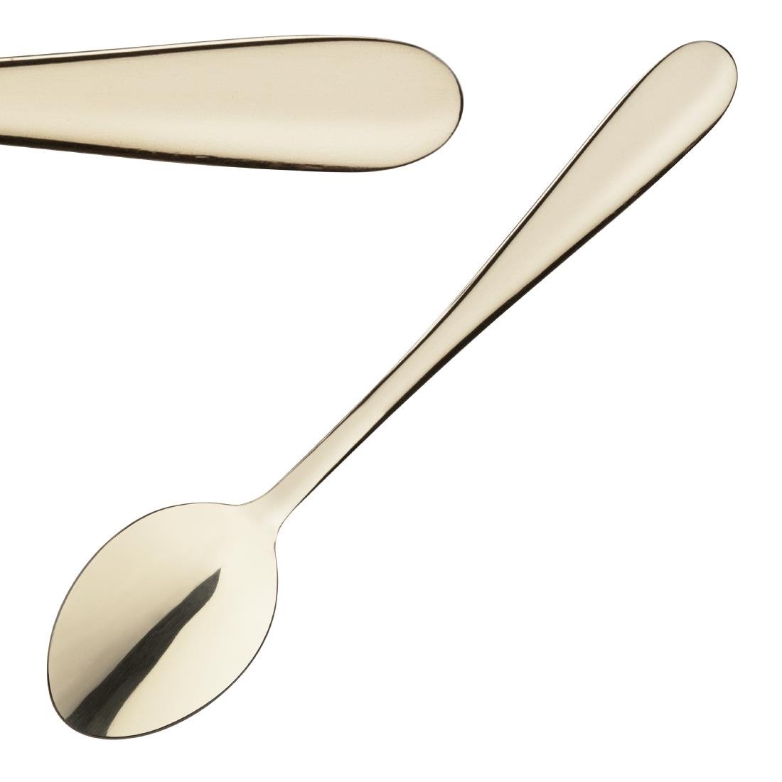 Olympia Buckingham Teelöffel Champagner Gold (12 Stück)