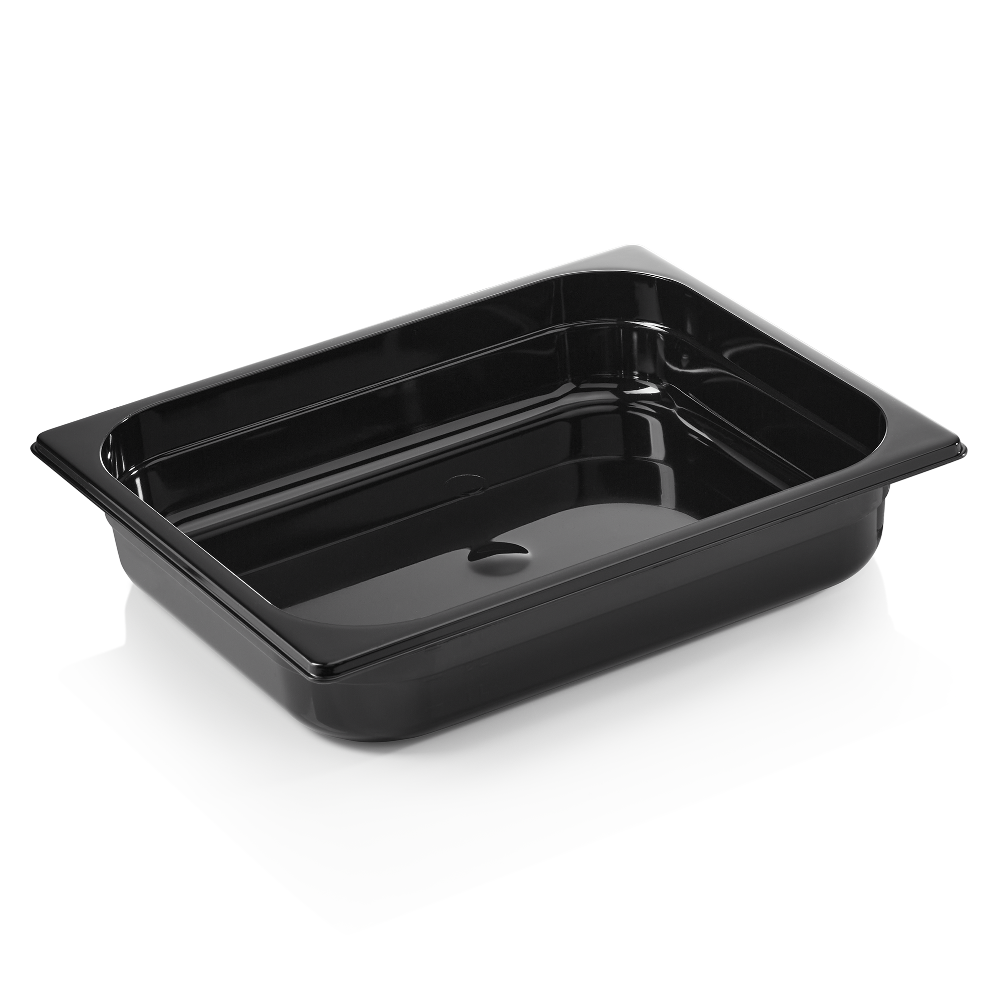 GN-container GN 96 ZWART 1/2-065 mm, zwart, polycarbonaat