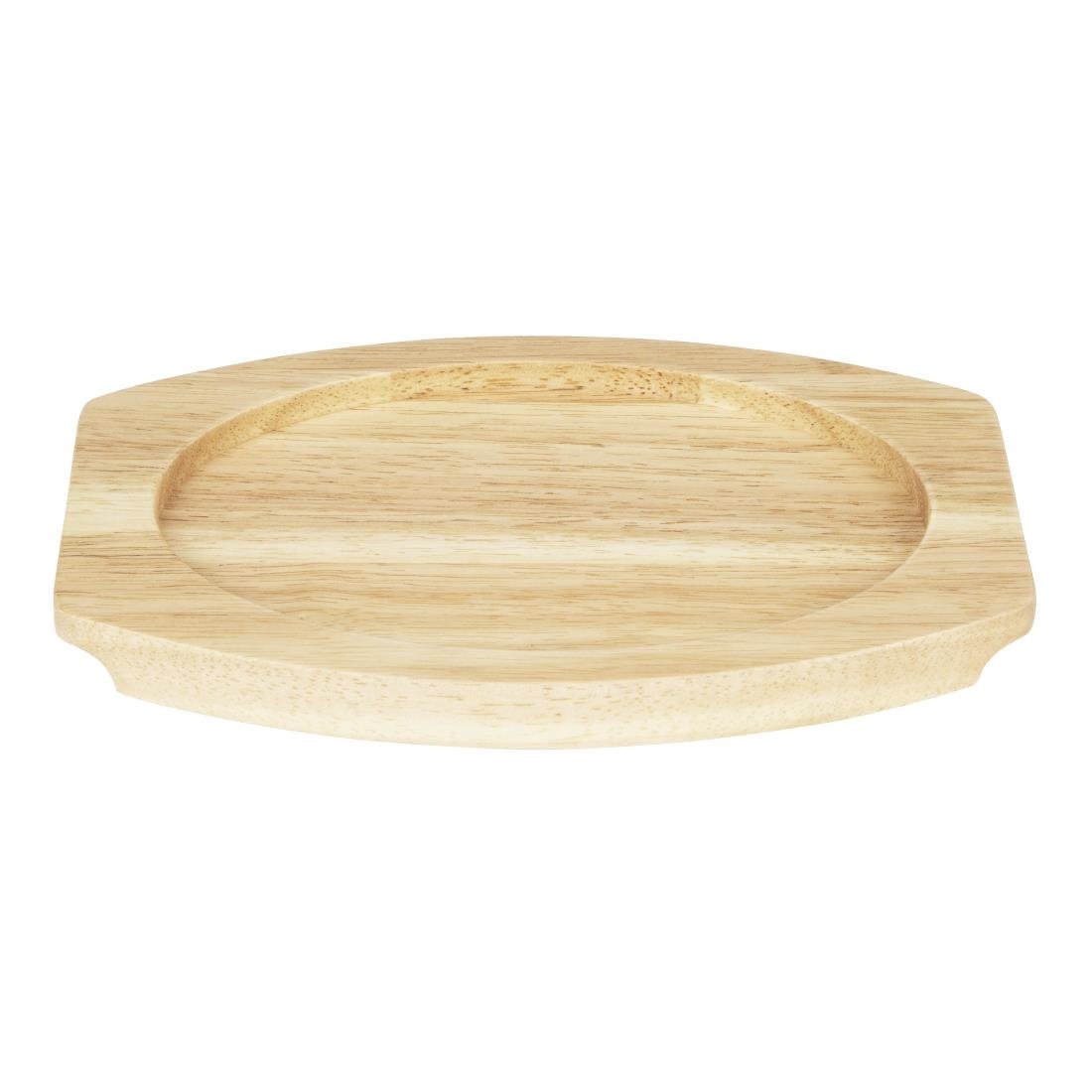Olympia Hevea Brett für Gusseisen Oval Ohrenform Schüssel 260x165mm für FW817 Olympia Hevea Brett für Gusseisen Oval Ohrenform Schüssel 260x165mm für FW817