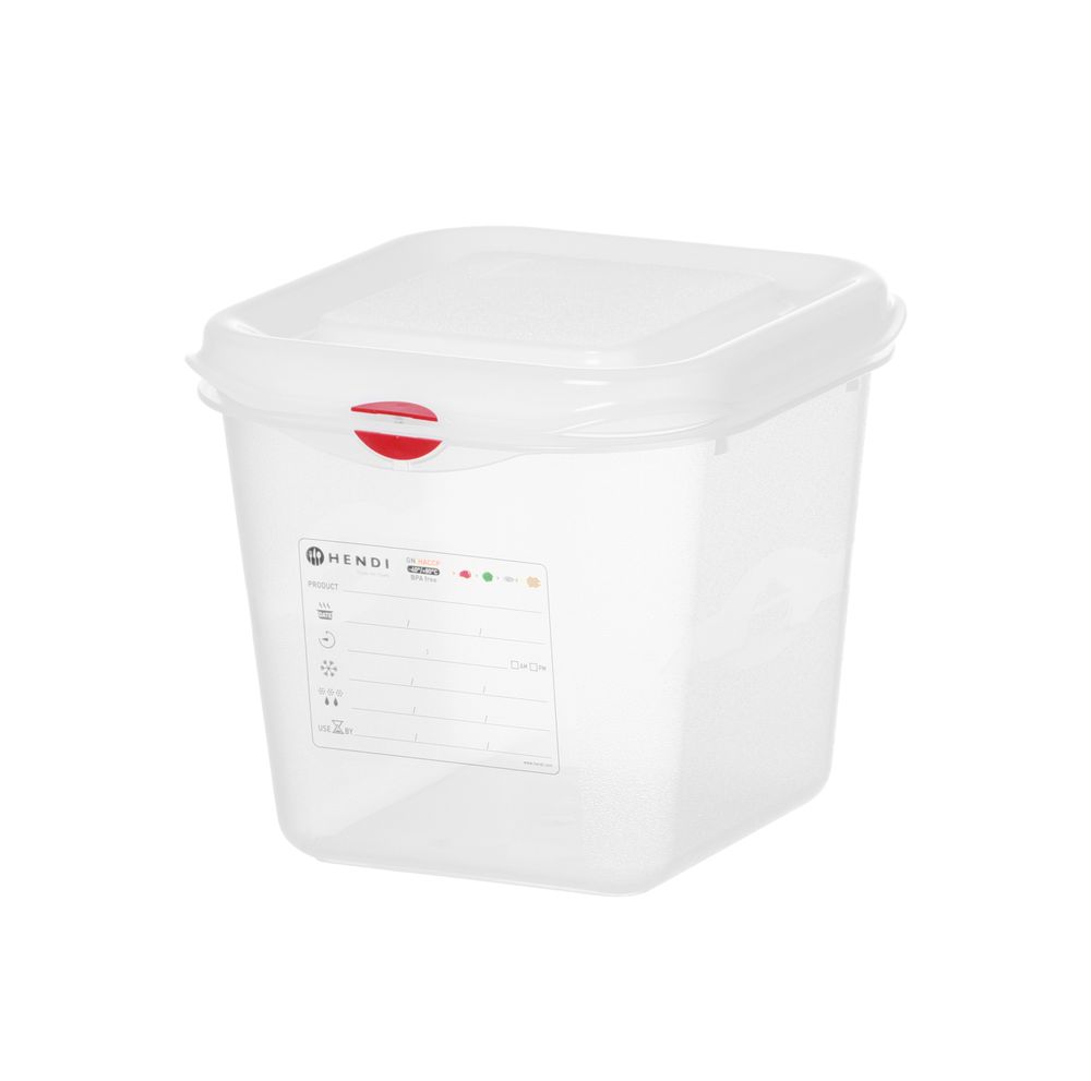 GN 1/6 Behälter - Polypropylen - GN 1/6 - 2,6L - Transparent - 176x162x(H)150mm - Rechteckig