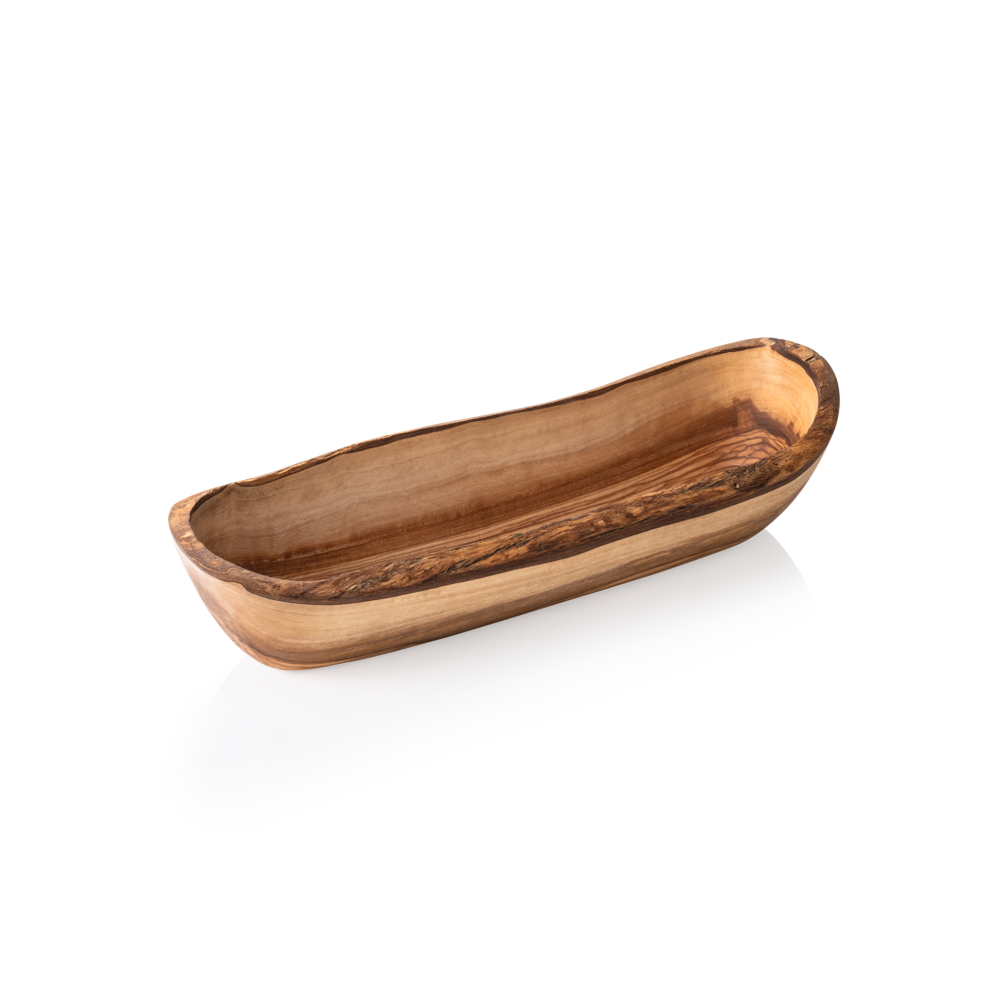 Schaal PURE OLIVE, 26 x 8 x 8 cm, olijfhout