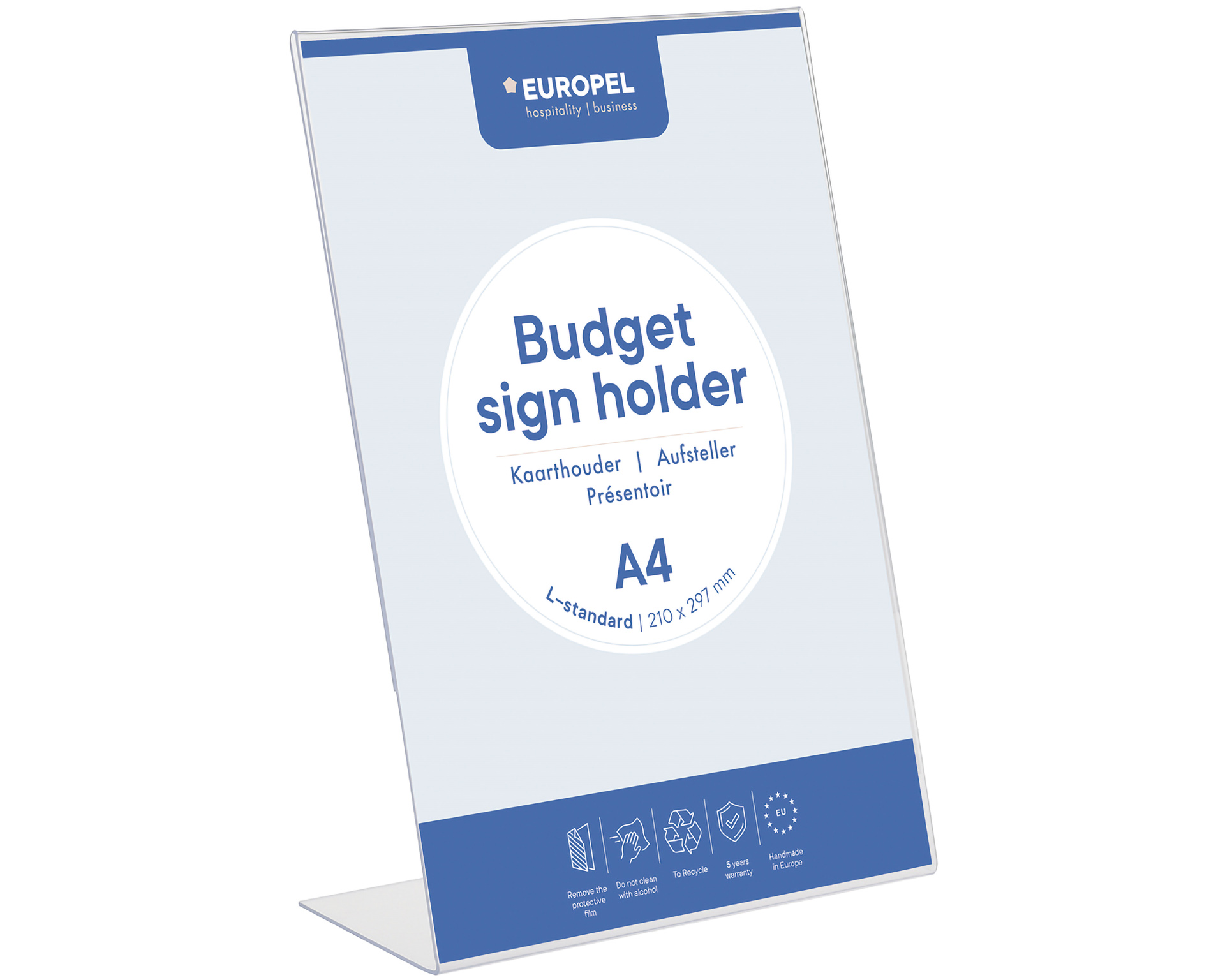 Aufsteller Budget - L-Ständer A4