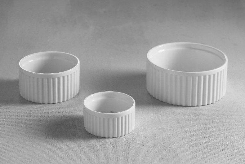 Auflaufförmchen Porzellan Weiß | Erhältlich in 4 Größen