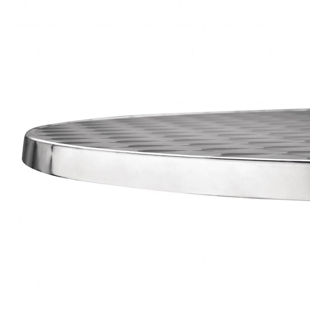 Runder klappbarer Tisch | 72 x 60(Ø)cm | Aluminium/Edelstahl