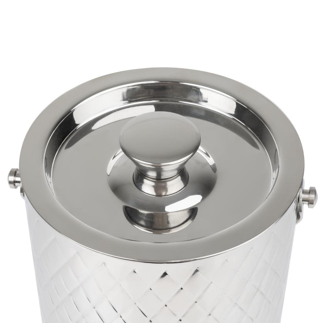 Olympia Geo doppelwandiger Eiskübel Edelstahl - 2Ltr