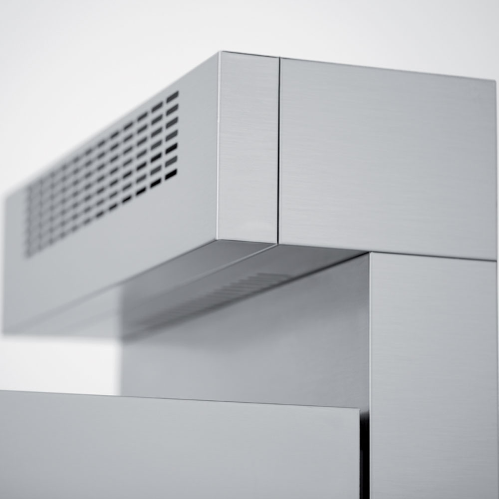 Kapvaatwasser, mand 500x500 mm "Full Hygiene", met doorlopende ontharder + damp condensor-recuperator