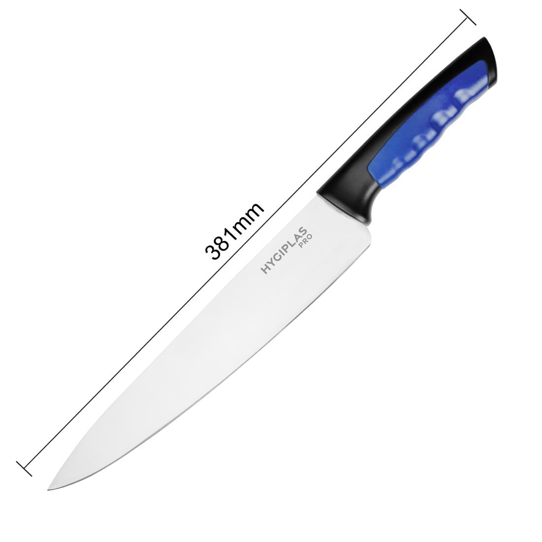 Couteau de cuisine Hygiplas Pro bleu 25cm
