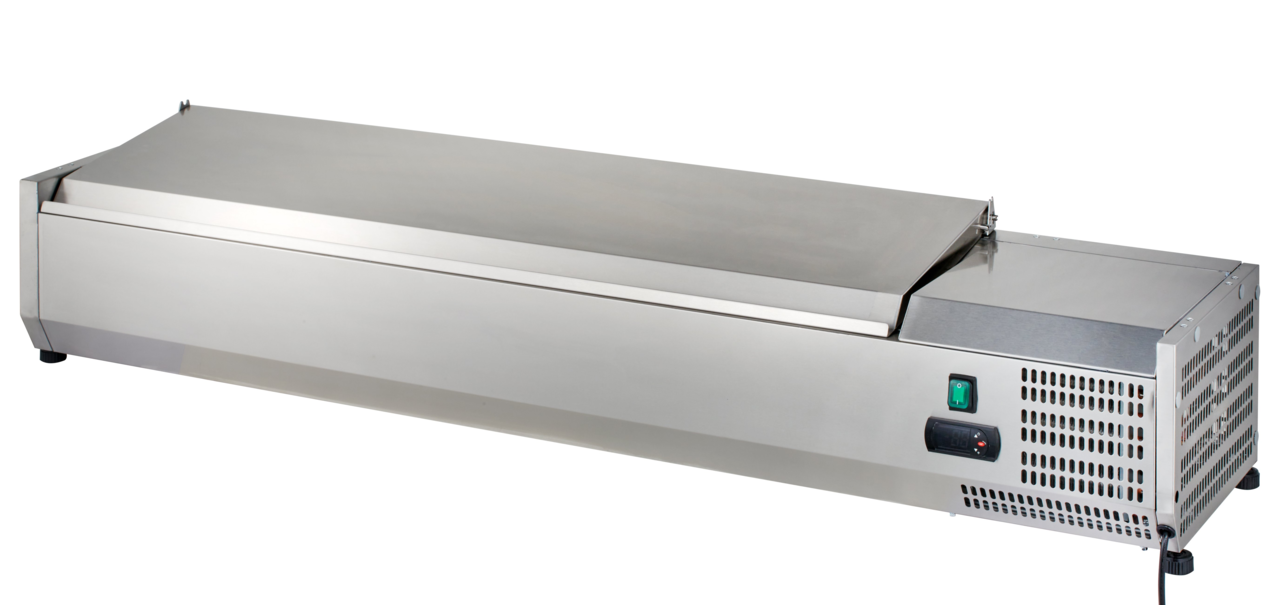 Vitrine réfrigérée de comptoir ECO 6 x GN 1/4 en inox