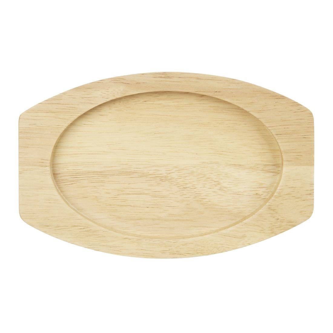 Olympia Hevea bord voor gietijzeren ovale orenschotel 230x135mm voor fw818 Olympia Hevea bord voor gietijzeren ovale orenschotel 230x135mm voor fw818