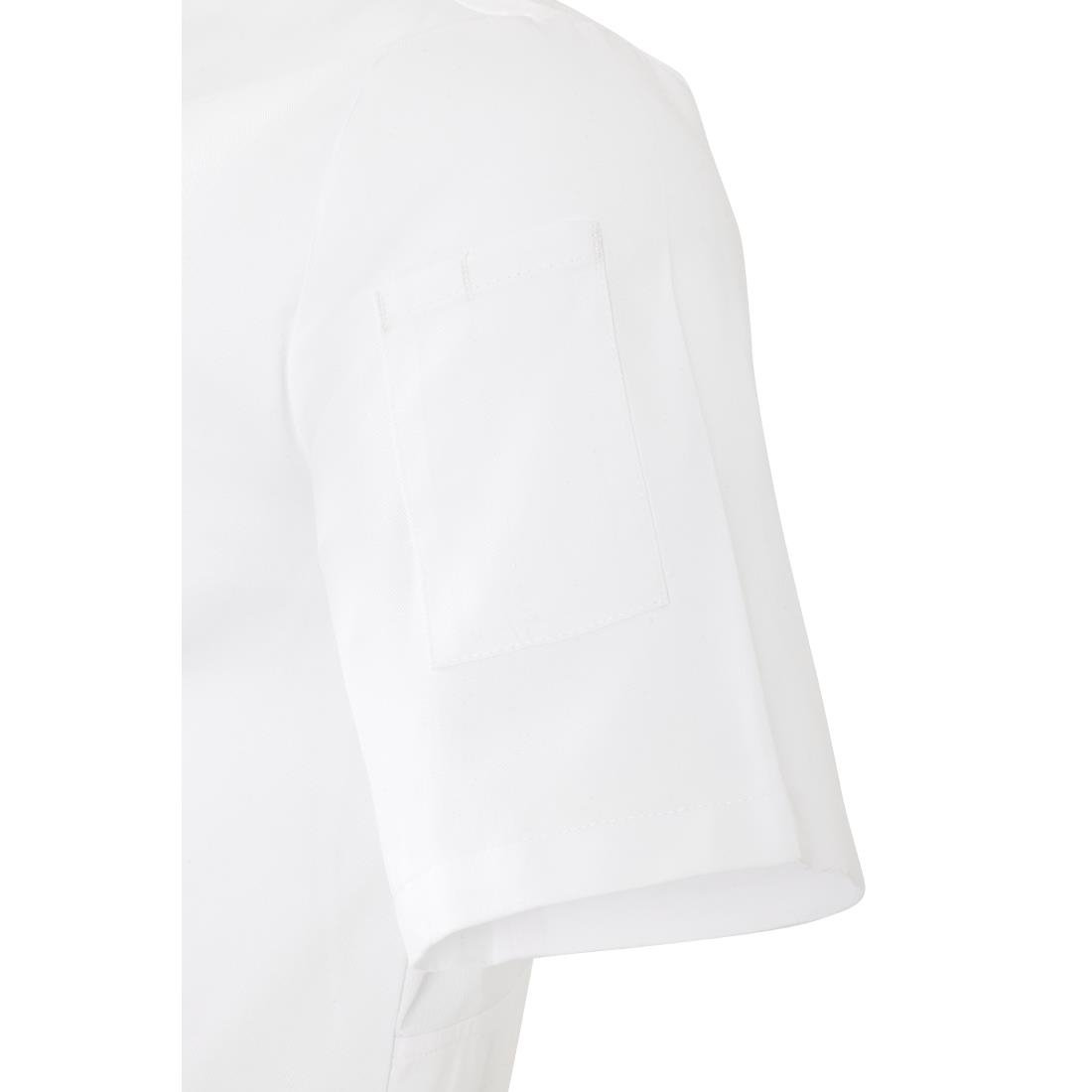 Veste de cuisinier en maille à manches courtes Southside Harlem blanche M