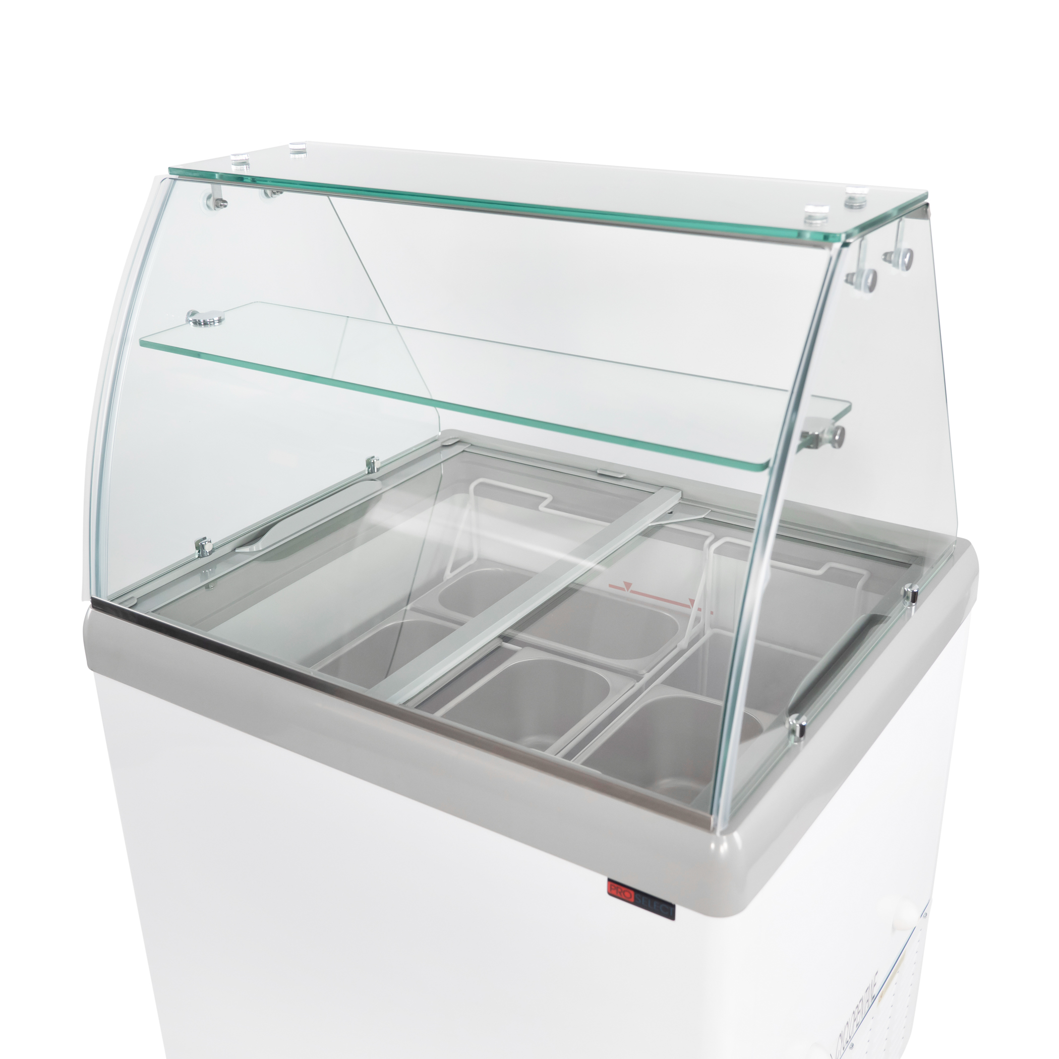 Schepijsvitrine - 4x5L - 800x694x(h)1279mm
