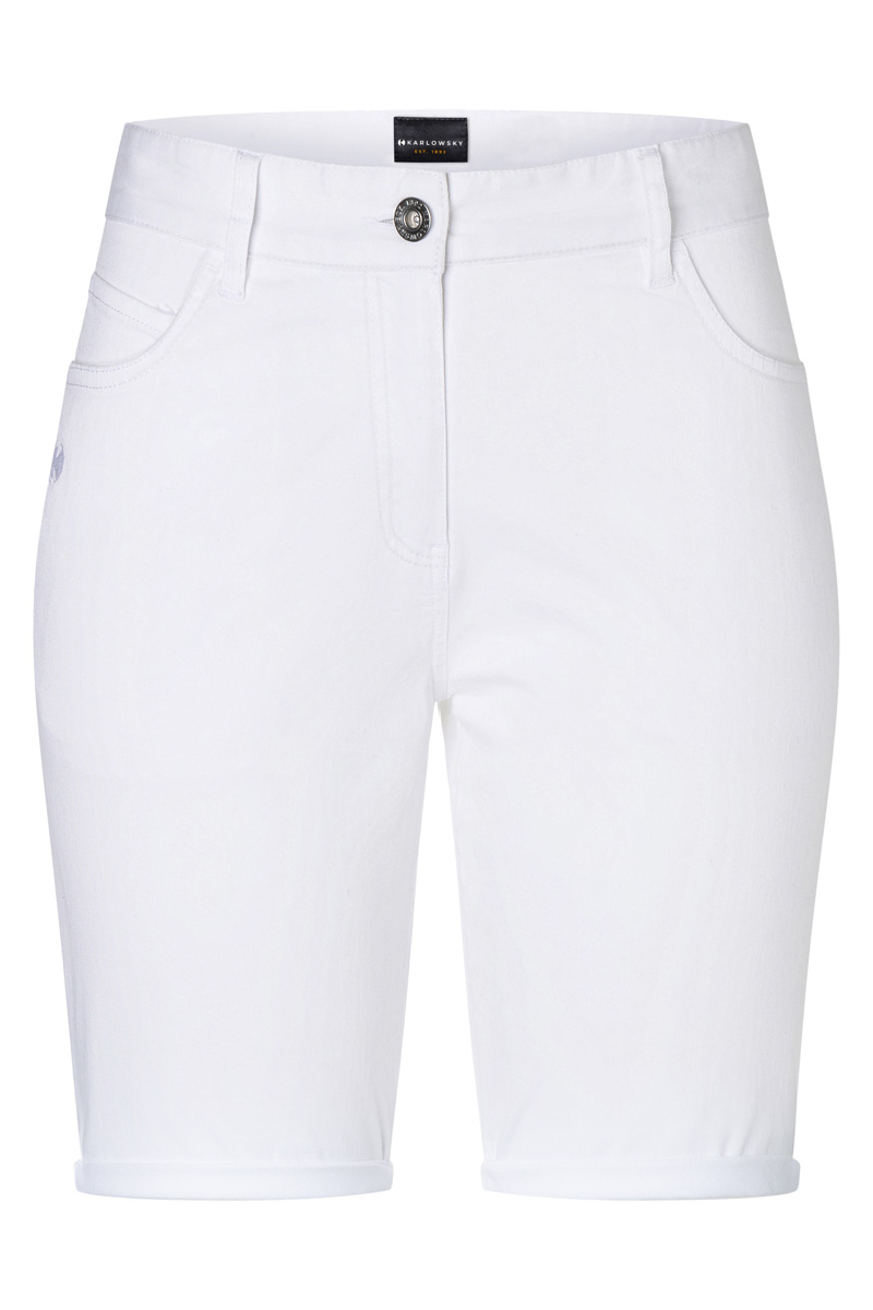 Short pour femme 5-Pocket Classic-Stretch - Blanc - 34