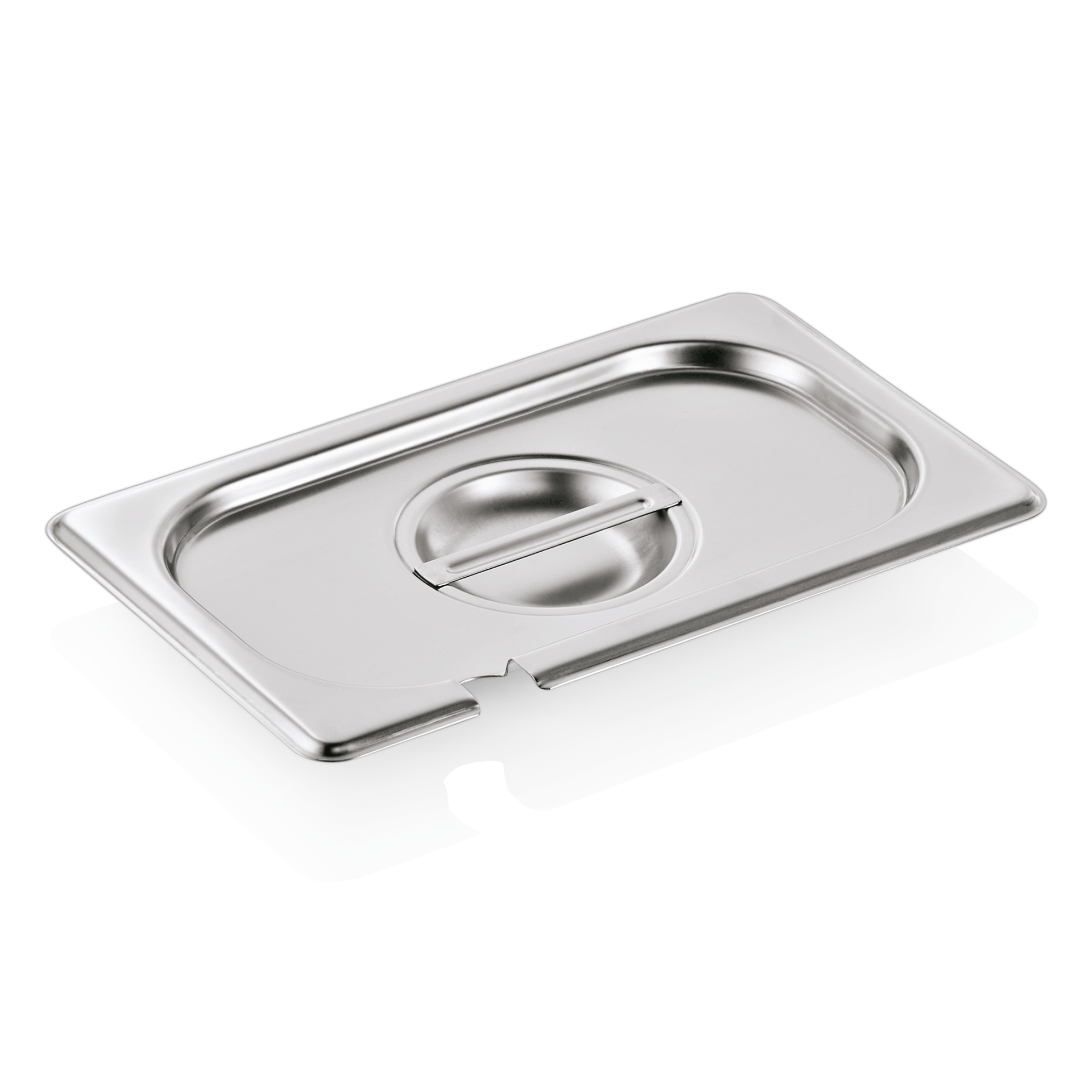 Couvercle GN SELECT 1/4, avec ouverture pour cuillère, acier inoxydable 18/8