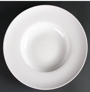 Assiette à Pâte/Soupe Lumina - Porcelaine Fine - 260mm - 4 Pièces