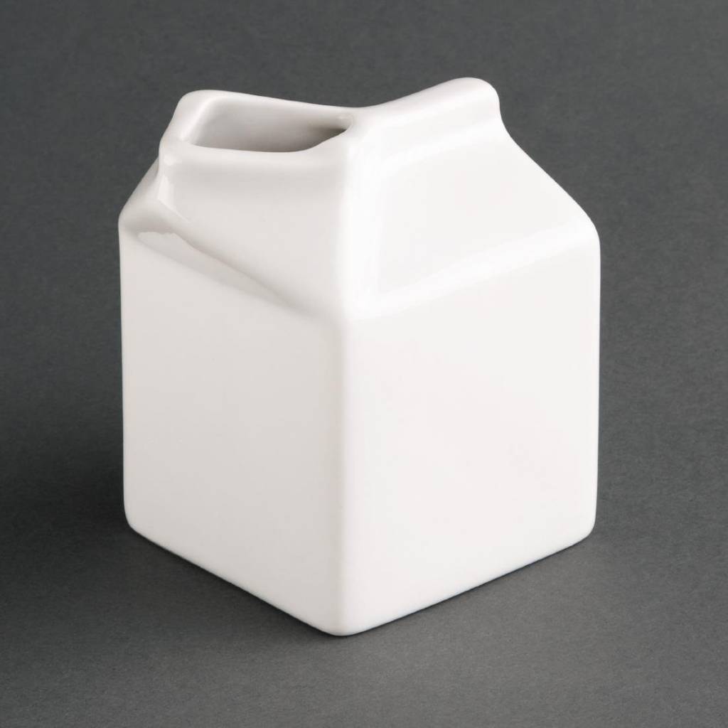 Milchkännchen als Milchpackung | 6 Stück | 14cl | Porzellan