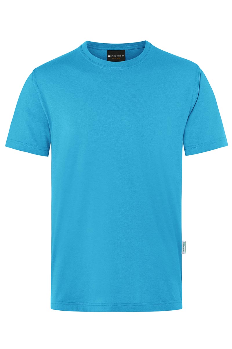 T-Shirt Voor Heren, Casual Model, Gemaakt Van Duurzaam Materiaal - Pacific Blue - M