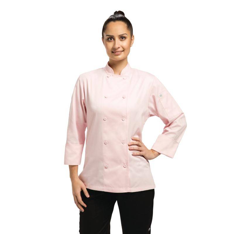 Veste Chef Femme - Marbella ChefWorks - Rose - Disponibles En 5 Tailles