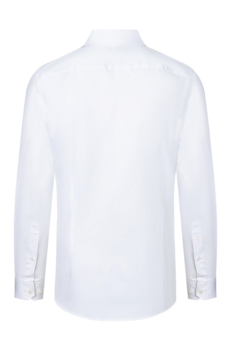 Langarm Herrenhemd Active-Stretch in Modern-Fit - Weiß - 2XL
