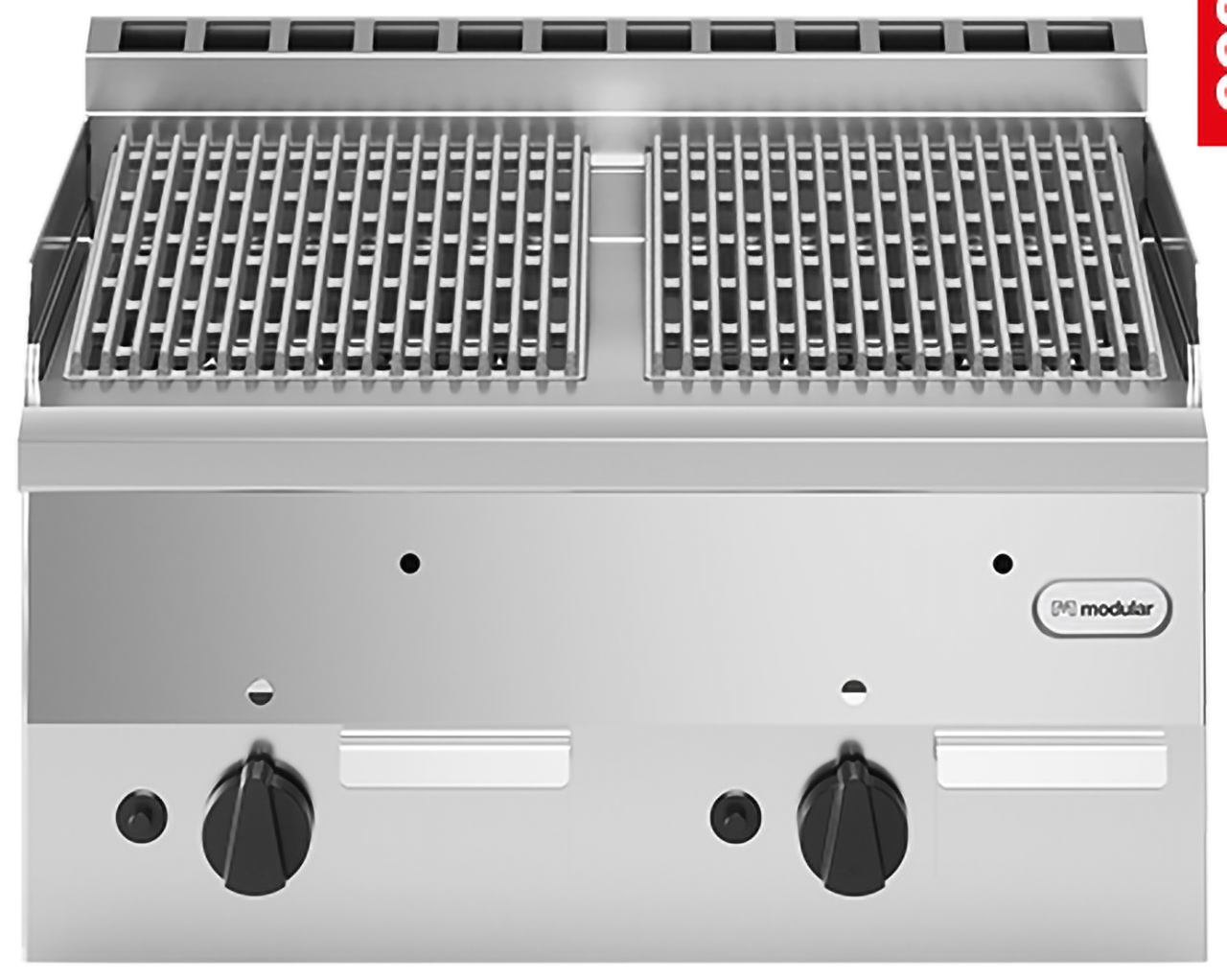 Lavasteingrill Modular - Erdgas - 60x60cm