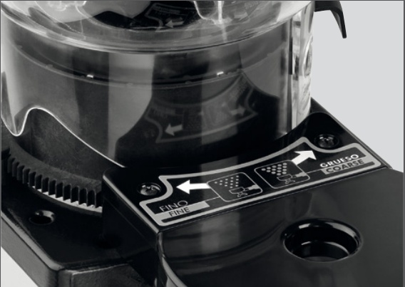 Koffiemolen model Space II | RVS Frame | Instelbare Dosering | 200x390x(H)600mm