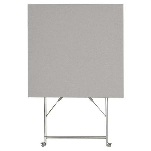 Opklapbare Stalen Vierkante Tafel Grijs - 71(H)x60x60cm