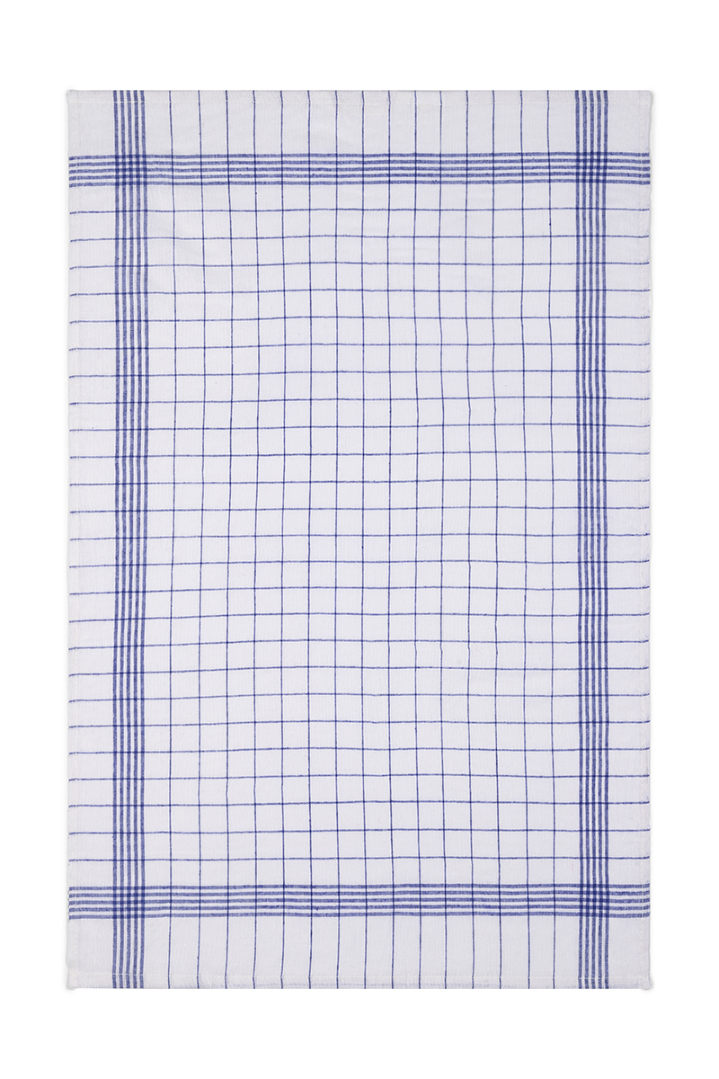 Geschirrtuch, 10 Stück / Pack - Blau - Pack