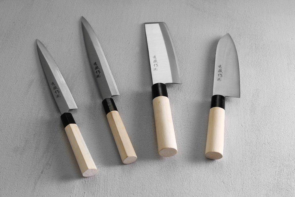 Couteau Sashimi Inox - Manche en Bois - 240mm